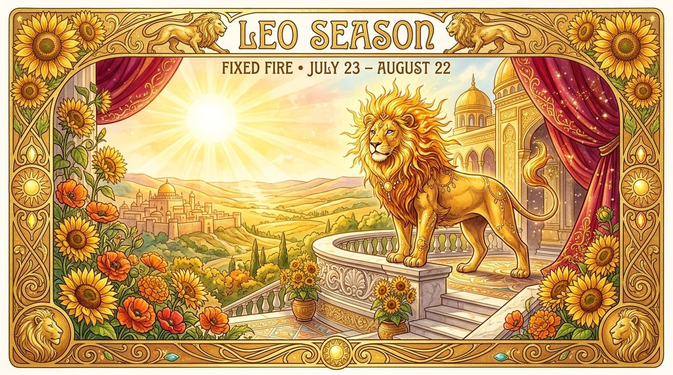 Astrological season artwork for August