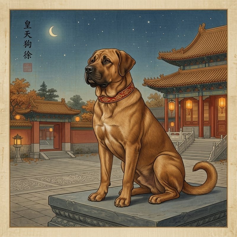 Traditional Chinese Zodiac artwork · Dog