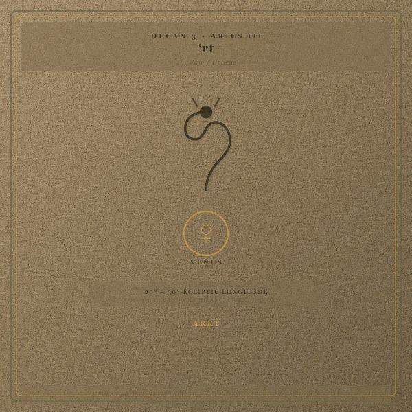 Numéro du Décan 3: ꜥrt / pt-ḥrt - Bélier