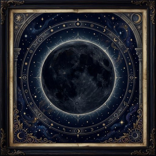 Artwork depicting New Moon phase