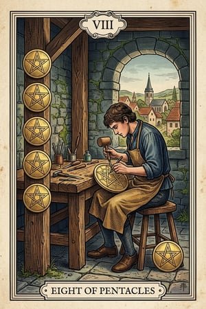 Eight of Pentacles