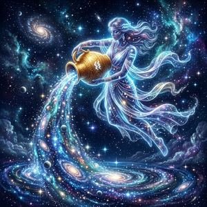 Aquarius Zodiac Illustration