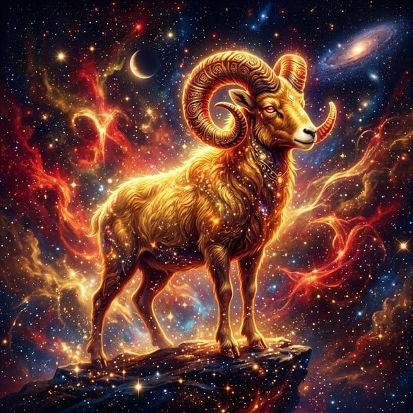 Aries Zodiac Art