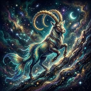 Capricorn Zodiac Illustration