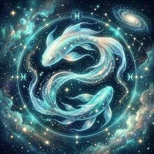 Pisces Zodiac Illustration