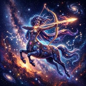 Sagittarius Zodiac Illustration