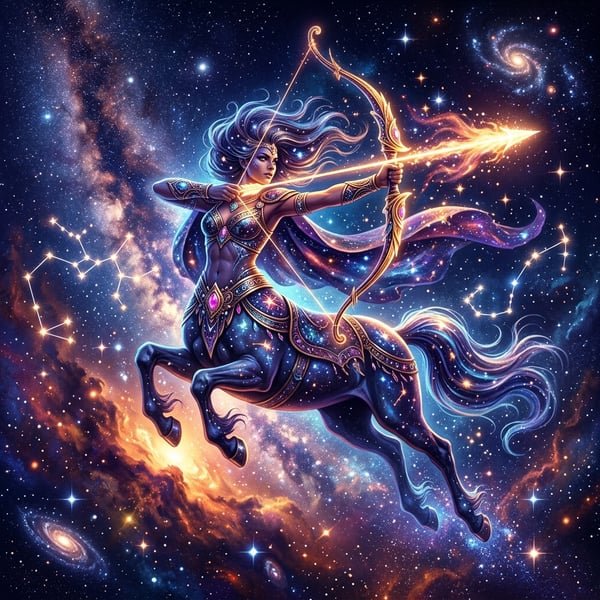 Sagittarius Zodiac Sign Artwork
